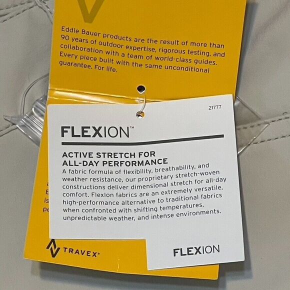 NWT Eddie Bauer Women's Travex Horizon Oyster Pants Size 12 Flexion Travex - Picture 10 of 10